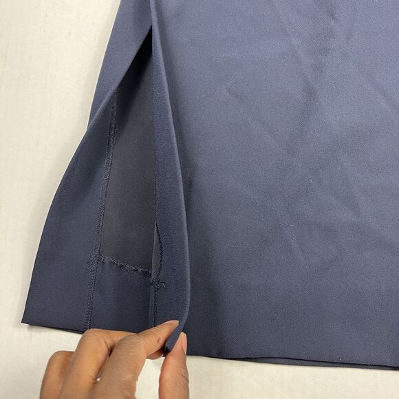 Rachel Roy Collection Wide Leg Trousers Blue High Rise Workwear Elegant Pants 4 - Picture 3 of 13